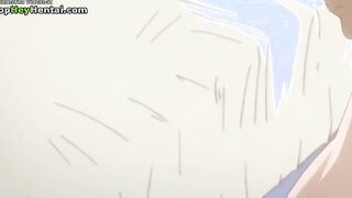 Hentai busty babe has to satisfy naughty man