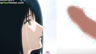Hentai busty babe has to satisfy naughty man