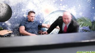 Roman gets a deepthroat blowjob from Knox