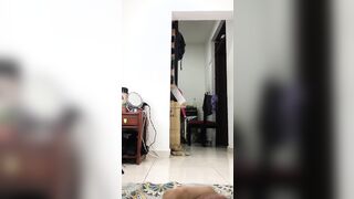 He Started To Masturbate While His Stepmother Choosing An Outfit.