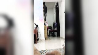 He Started To Masturbate While His Stepmother Choosing An Outfit.