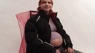 A pregnant German cunt with mouth Unwind her twat and blowing a loaded dick
