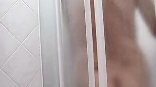 He loves watching his ex-wife take a shower before fucking