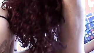 Italian red head needs 2 dicks to be happy to control