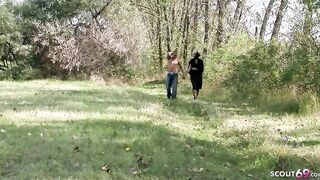 Older Old Old Lady seduce to Outdoors Screwed by Young Dude on the way home