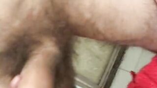 Huge hooters and unshaved twat for a mom who is always turned on