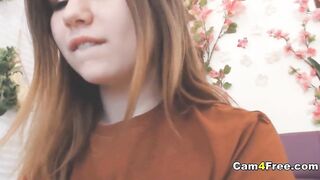 Cute Teenie Moans From a babe Masturbation