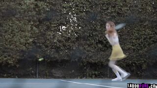 Tennis coach gives Madi Collins a hard pussy pounding