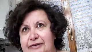 Masturbation lessons with the obscene big boobed Italian