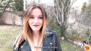 Hot 19 year old Skyla rough plowed by three men