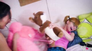 Lilu Moon and Kira Roller rough plowed by a huge french dick