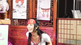 JERKAOKE Vanessa Vega trains her ninja students inside the way of penis