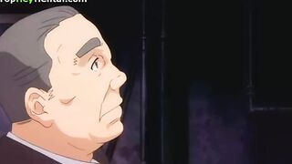 Hentai busty sexy girl getting fucked by older man