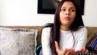 Cute 19yo Colombian Ass Stretched in Homemade Casting
