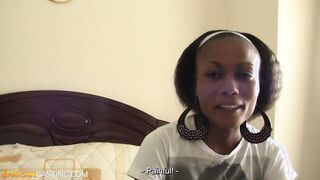 Slender Black Onlyfan Gets Fed A Huge White Cock And