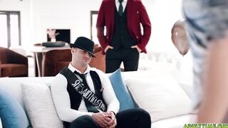Straight groom-to-be fucks male stripper!