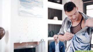 Straight groom-to-be fucks male stripper!