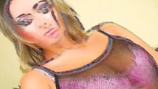 Crazy Sexy solo performance with a gorgeous and crazy sexy looking German bimbo