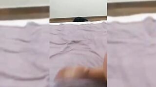 Goddess butt blonde showing off into white nightgown and gray lingerie, Mirelladelicia sensual little skank