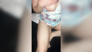 Kinky cougar exposing and finger fucked her stretched apart vagina and wide open asshole