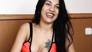 Gabriella is Dominated inside her First Tape and takes Anal