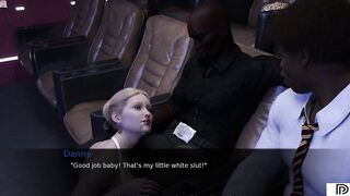Project Myriam - Double Penetration Slutty Hottie Ex-Wife into the Theater with two Huge Dicks - 3d game