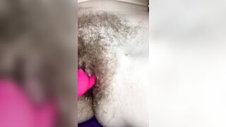 Orgasming at the end of a half hour big very soak and squirt filled wank