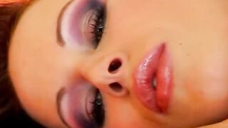 Bombshell German sexy ride a vibrator with her soak and pierced vagina