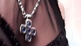 Michela's always beauty bimbo fucks Giovanni inside the WC