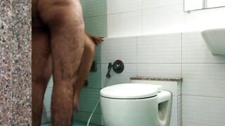 Fucking the Manager into the Outdoors Wc Inside Lunch Time