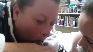 Cheating wifeand lesbo loversuck husbands dck.