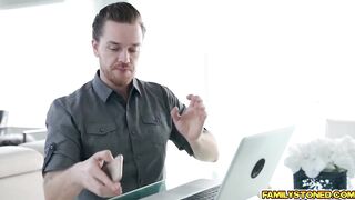 Blonde teens Kali Roses gets her fantasies fullfilled by her