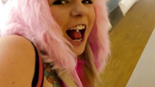 Halloween monster German bimbos fucks the sperm candy