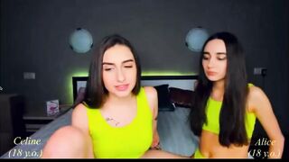 Russian Not Twin Sisters play on cam