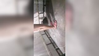 My fiance inside shower