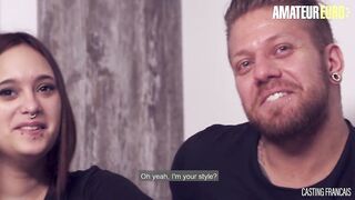 CASTING FRANCAIS Huge Jugs Canadian Sabrina C Takes It Hard