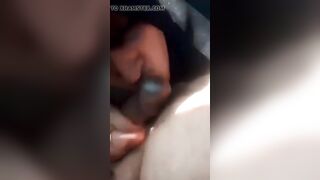 Arab hijab MILF whore performance her booty into a vehicle