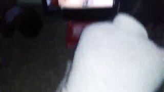 fucking inside lounge, watching porn