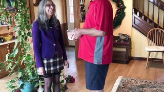 Grandmother Give Sugar to Next Door Boy