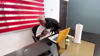 Secretary banged! by co worker into her office and get cunt ruin