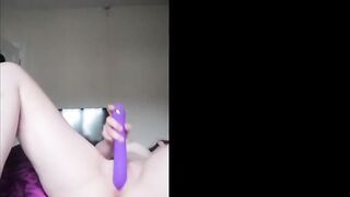 View me having fun with my tight twat rubbing it with my rabbit until I cum