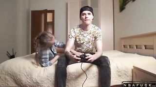 Custom Video porn video – Hard Sex with a Friend on the Bed Big Cum POV