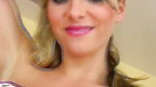 A beauty German goddess with a thin body loves dildoing her muff