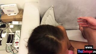 Teen sucking dick during masturbation