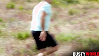Long Boobed Skank Natasha Nice Slurps On Dick And Takes