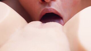 Tantaly Twat Licking ASMR Closeup - Amateur Lina Licking Snatch