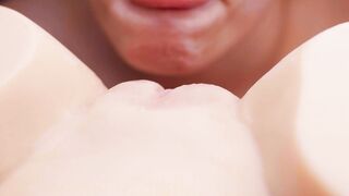 Tantaly Twat Licking ASMR Closeup - Amateur Lina Licking Snatch