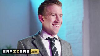 Brazzers - Big Tit Valentina Ricci takes long brit cock into the office