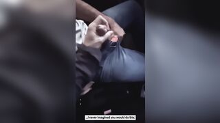 Giving a fellatio to another app driver.
