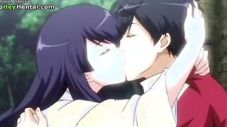 Hentai busty lovely girl has passionate sex